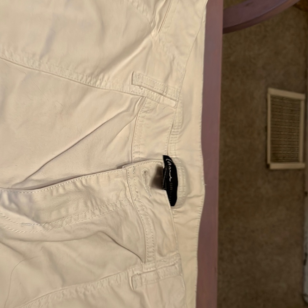 Lane Bryant white cargo jeans.